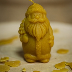 Méhviasz gyertya Télapó, Otthon & Életmód, Gyertya, illat, aroma, Gyertya, , MESKA