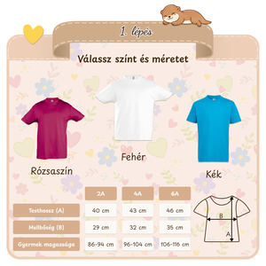 Névre szóló hímzett kisgyermek póló � személyre szabható, puha pamut póló fiúknak és lányoknak, egyedi ajándék - baba - mama - babaruházat - baba póló, blúz - Meska.hu