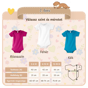 Cuki mintás hímzett baba body � személyre szabható, puha pamut body fiúknak és lányoknak, egyedi ajándék - baba - mama - babaruházat - baba body - Meska.hu