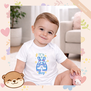 Kisfiús ruhácska mintás hímzett baba body � személyre szabható, puha pamut body fiúknak, egyedi ajándék - Meska.hu