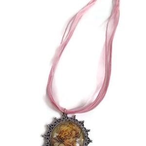 Angyalka vigyáz Rád, Ékszer, Nyaklánc, Cameo nyaklánc, Ékszerkészítés, MESKA