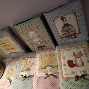 Textil borítású jegyzetfüzet - otthon & életmód - papír, írószer - jegyzetfüzet & napló - Meska.hu