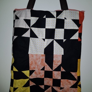 Patchwork bevásárló táska - táska & tok - bevásárlás & shopper táska - shopper, textiltáska, szatyor - Meska.hu