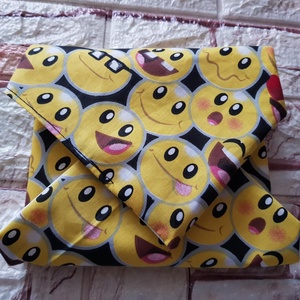 Emojis újraszalvéta - táska & tok - uzsonna- & ebéd tartó - szendvics csomagoló - Meska.hu