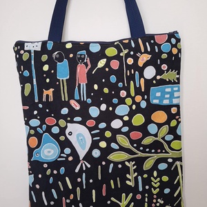 Nagy bevásárló táska - Pakolós táska - táska & tok - bevásárlás & shopper táska - shopper, textiltáska, szatyor - Meska.hu