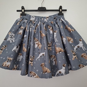 Kutyás pörgős szoknya - Néptáncos szoknya - Néptánc szoknya 35 cm - ruha & divat - női ruha - szoknya - Meska.hu