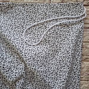 Hangjegyes kenyeres zsák frissen tartó PUL béléssel, Táska & Tok, Uzsonna- & Ebéd tartó, Szendvics csomagoló, Varrás, MESKA