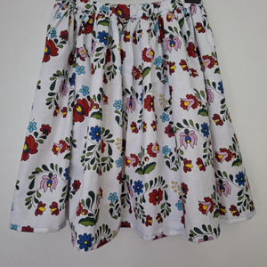 Extra pörgős rockabilly szoknya - Néptánc szoknya - Matyó mintás szoknya 75 cm, Ruha & Divat, Női ruha, Szoknya, Varrás, MESKA