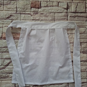 Fehér színű néptánc kötény 30 cm, Otthon & Életmód, Konyhafelszerelés, tálalás, Konyhai textil, Kötény, Varrás, MESKA