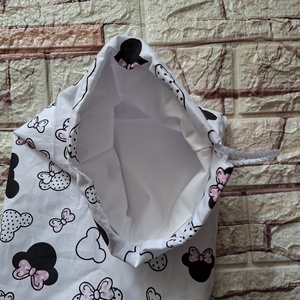 Minnie uzsonnás zsák frissen tartó PUL béléssel - táska & tok - uzsonna- & ebéd tartó - szendvics csomagoló - Meska.hu