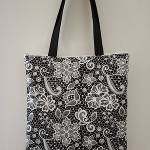 Csipkemintás táska - Bevásárló táska, Táska & Tok, Bevásárlás & Shopper táska, Shopper, textiltáska, szatyor, Varrás, MESKA