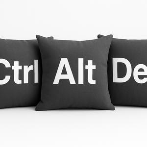 Ctrl Alt Del párna szett, Otthon & Életmód, Lakástextil, Párna & Párnahuzat, Varrás, MESKA