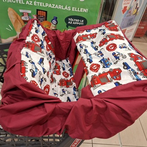 Rendőrautós/tűzoltós bevásárlókocsi huzat - Bevásárló kocsihuzat - játék & sport - 3 éves kor alattiaknak - bevásárlókocsi huzat - Meska.hu