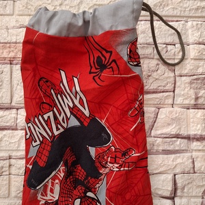 Spiderman/Pókember uzsonnás tasak frissen tartó PUL béléssel, Táska & Tok, Uzsonna- & Ebéd tartó, Szendvics csomagoló, Varrás, MESKA