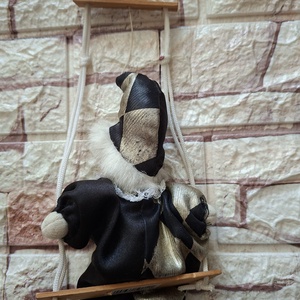 Porcelánfejű bohóc baba - művészet - más gyűjtemények - Meska.hu