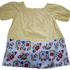 Kalocsai mintás női tunika XL - Matyó népviselet, Ruha & Divat, Női ruha, Tunika, Varrás, MESKA