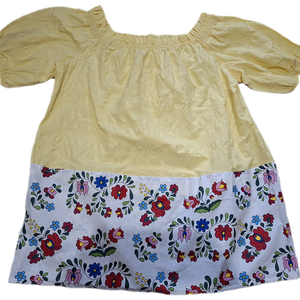 Kalocsai mintás női tunika XL - Matyó népviselet - ruha & divat - női ruha - tunika - Meska.hu