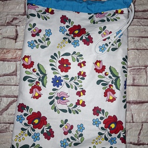 Kalocsai mintás kenyeres zsák, Táska & Tok, Uzsonna- & Ebéd tartó, Szendvics csomagoló, Varrás, MESKA