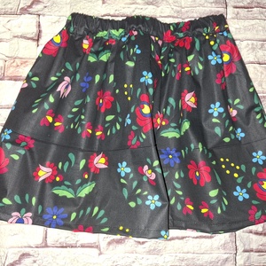 Kalocsai mintás szoknya 40 cm - Pörgős néptánc szoknya - Meska.hu