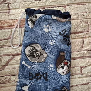 Kutyás uzsonnás tasak vízhatlan, frissen tartó béléssel - táska & tok - uzsonna- & ebéd tartó - szendvics csomagoló - Meska.hu