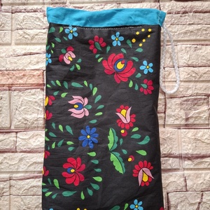 Matyó mintás uzsonnás tasak vízhatlan, frissentartó béléssel, Táska & Tok, Uzsonna- & Ebéd tartó, Szendvics csomagoló, Varrás, MESKA