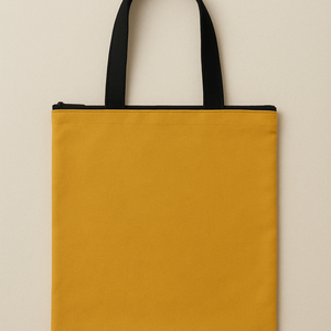 Cipzáros, bélelt, mustár színű bevásárló táska, Táska & Tok, Bevásárlás & Shopper táska, Shopper, textiltáska, szatyor, Varrás, MESKA