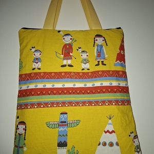 Cipzáros, bélelt bevásárló táska, Táska & Tok, Bevásárlás & Shopper táska, Shopper, textiltáska, szatyor, Varrás, MESKA