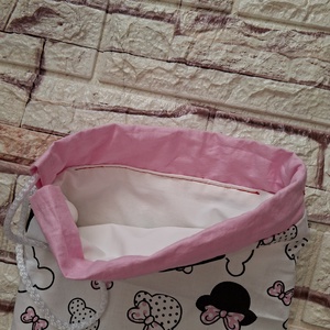 MINNIE Uzsonnás tasak vízálló, frissentartó béléssel - táska & tok - uzsonna- & ebéd tartó - szendvics csomagoló - Meska.hu