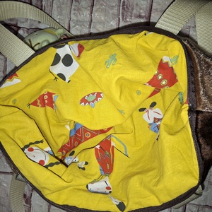 Bohém bevásárló táska - Cipzáros, bélelt pakolós táska - táska & tok - bevásárlás & shopper táska - shopper, textiltáska, szatyor - Meska.hu