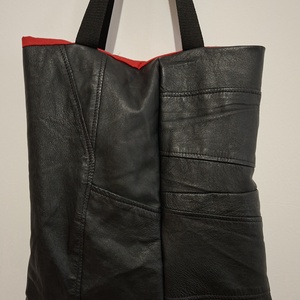 Valódi bőr bevásárló táska, Táska & Tok, Bevásárlás & Shopper táska, Shopper, textiltáska, szatyor, Varrás, MESKA