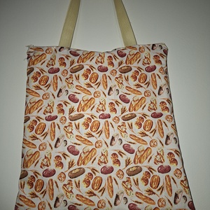 Cipzáros, bélelt bevásárló táska, Táska & Tok, Bevásárlás & Shopper táska, Shopper, textiltáska, szatyor, Varrás, MESKA