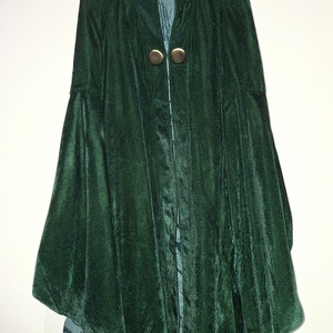 Hosszú, smaragdzöld színű női cosplay köpeny XS - ruha & divat - jelmez & álarc - jelmez - Meska.hu