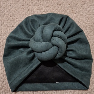 Sötétzöld színű női turbán, Ruha & Divat, Sál, Sapka, Kendő, Sapka, Varrás, MESKA