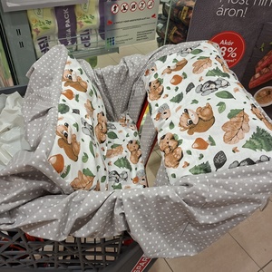 Állatmintás bevásárlókocsi huzat - Bevásárló kocsihuzat - baba - mama - utazási kellékek - bevásárlókocsi huzat - Meska.hu