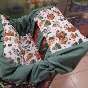 Állatmintás bevásárlókocsi huzat - Bevásárló kocsihuzat, Baba - mama, Utazási kellékek, Bevásárlókocsi huzat, Varrás, MESKA