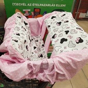 MINNIE Bevásárlókocsi huzat - Bevásárló kocsihuzat, Baba - mama, Utazási kellékek, Bevásárlókocsi huzat, Varrás, MESKA