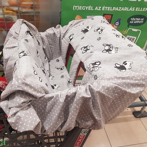 Kutyás bevásárlókocsi huzat - Bevásárló kocsihuzat, Baba - mama, Utazási kellékek, Bevásárlókocsi huzat, Varrás, MESKA