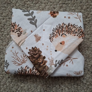 Sünis újraszalvéta - Vízhatlan uzsonna-csomagoló - táska & tok - uzsonna- & ebéd tartó - szendvics csomagoló - Meska.hu