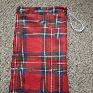 Skót kockás uzsonnás tasak - Meska.hu