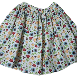 Rapport virágmintás néptánc szoknya 35 cm - Pörgős néptánc szoknya - ruha & divat - női ruha - szoknya - Meska.hu