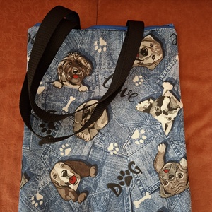 Kutyás táska, Táska & Tok, Bevásárlás & Shopper táska, Shopper, textiltáska, szatyor, Varrás, MESKA