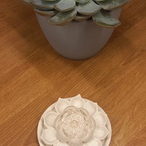 Lótusz aromakő, diffúzor - otthon & életmód - dekoráció - asztal és polc dekoráció - kavics & kő - Meska.hu