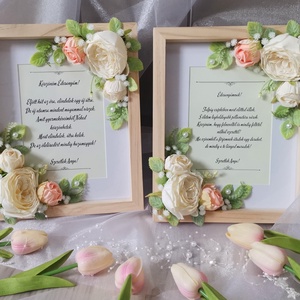 Esküvői szülőköszöntő ajándék - Meska.hu