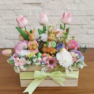 Húsvéti nyuszis asztali dísz - Meska.hu