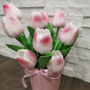 Tulipános asztali dísz - Meska.hu