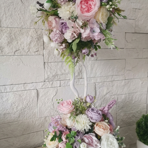 Különleges virágos asztali dísz - Meska.hu