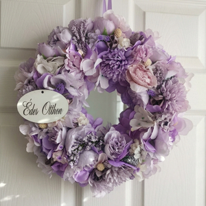 Lila ajtódísz - Meska.hu