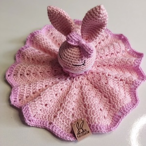 Horgolt nyuszis szundipajti, 25 cm - Meska.hu