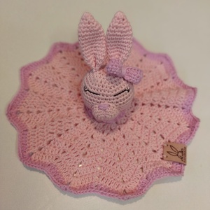 Horgolt nyuszis szundipajti, 25 cm, Játék & Sport, Plüssállat & Játékfigura, Nyuszi, Horgolás, MESKA