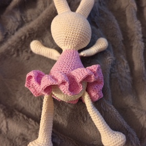 Horgolt nyuszi, 30 cm - játék & sport - plüssállat & játékfigura - nyuszi - Meska.hu